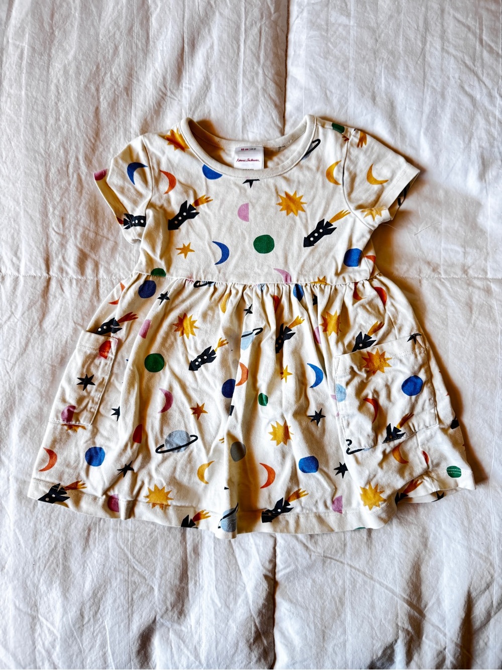 Hanna Andersson Cotton Playground Dress in Space Print
